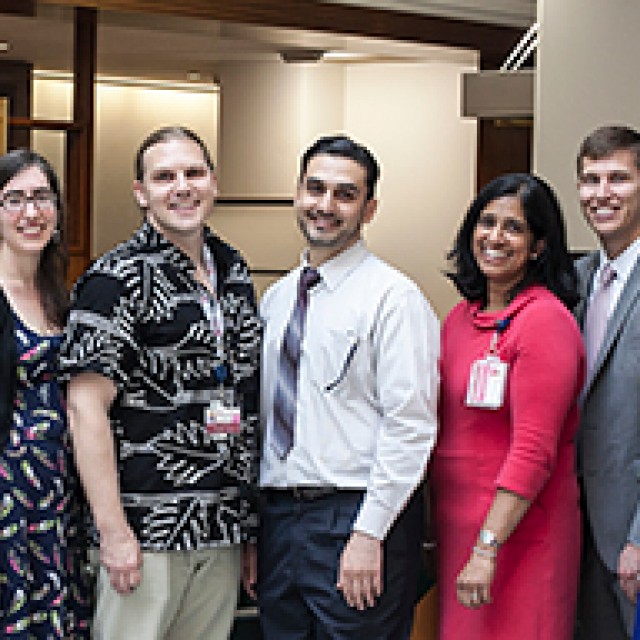 Researchers pose on 2018 Research Day