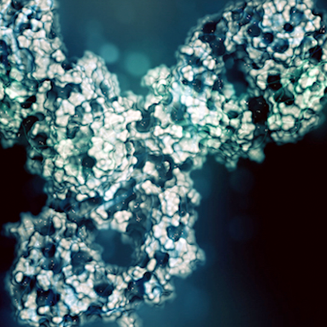Artist rendition of a complex molecule