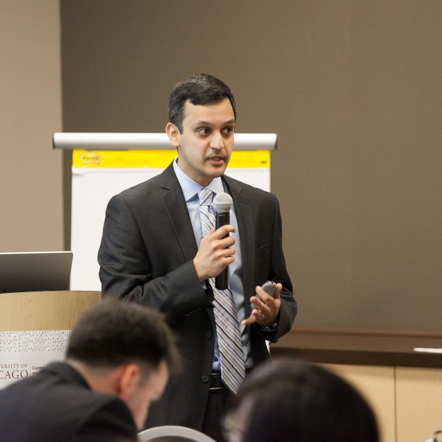 A man giving a speech